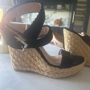 Stuart Weitzman Black Espadrilles